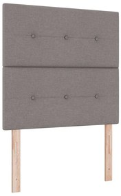 Cabeceira LED Taupe 100 cm em Tecido