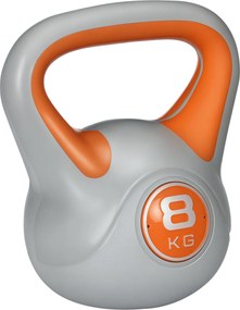SPORTNOW Peso Russo 8kg Revestimento PU Enchimento Areia Design Ergonómico Treino Funcional Laranja Cinza | Aosom Portugal