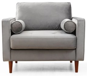Cadeira Wing Rome – Cinza Claro – 105x85x90 cm