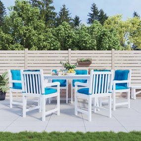 314292 vidaXL Almofadões lombares p/ cadeiras de jardim 6pcs tecido azul