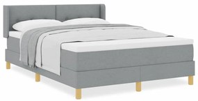 Cama Box com Colchão Cinza Claro - 160x200 cm