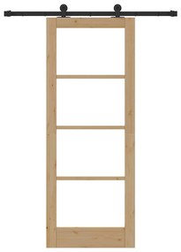 Porta Deslizante vidaXL com Conjunto de Hardware "ORKDAL" 78x202 cm