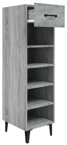 Sapateira 30x35x105 cm derivados de madeira cinzento sonoma