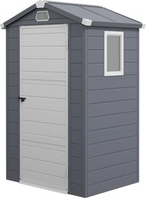Outsunny Abrigo de ferramentas, 1,1m², Abrigo de jardim com telhado inclinado, 133 x 102 x 180/208 cm | Aosom Portugal