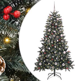 vidaXL Árvore de Natal Artificial Verde 150 cm PVC, Plástico e Aço