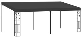 Gazebo de parede 6x3x2,5 m antracite