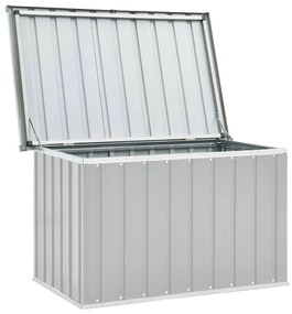 Caixa de arrumação para jardim 109x67x65 cm cinzento
