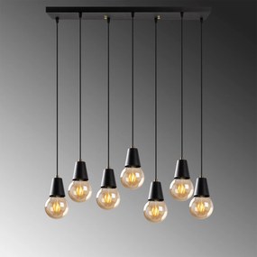 Candeeiro de Teto Fes – Preto – 80 x 24 cm