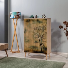 Armário Multiuso Multibox – Carvalho Sonoma – 80x127x36 cm