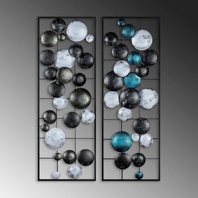 Acessório Decorativo de Parede Camber – Multicolor – 32x92x4 cm (2 Peç