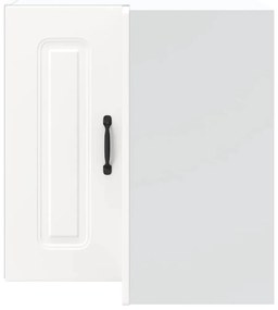 Armário de canto de parede da cozinha derivados madeira branco