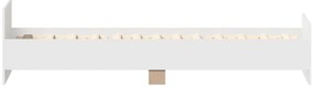 Estrutura de cama 90x190 cm derivados de madeira branco