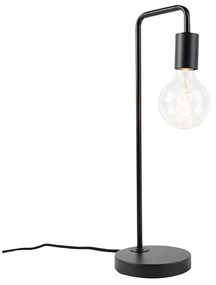Candeeiro de mesa moderno preto - Facil Moderno