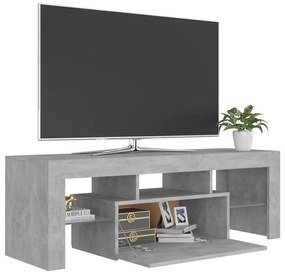 Móvel de TV Lu com Luzes LED - Cinzento Cimento - Design Moderno