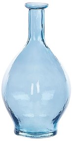 Vaso de vidro azul claro 28 cm PAKORA Beliani