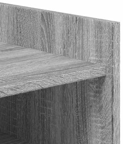 Sapateira 74,5x37,5x100 cm derivados de madeira cinzento sonoma