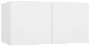 10 pcs conjunto de móveis de TV derivados de madeira branco