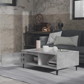 Mesa de centro 90x60x35 cm derivados madeira cinzento cimento