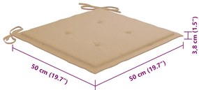 Cadeiras de jantar p/ jardim 8 pcs c/ almofadões acácia maciça