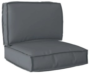 vidaXL Conjunto de Almofadas de Palete 2 Peças Antracite Tecido Oxford