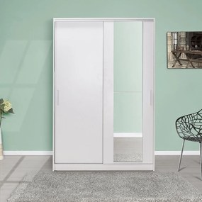 Roupeiro "Lúmina" – Branco – 120 x 182 x 52 cm – Design Moderno