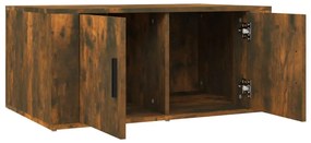 Mesa de centro 80x50x36 cm derivados madeira carvalho fumado