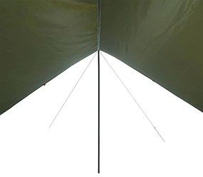 Lona de campismo 462x306x211 cm impermeável verde azeitona