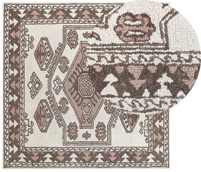 Tapete de lã multicolor 200 x 200 cm TOMARZA Beliani