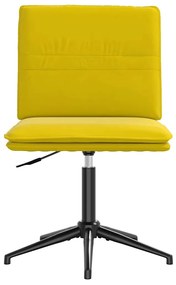 Cadeira de jantar veludo amarelo