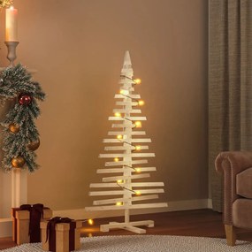 vidaXL Árvore de Natal decorativa 120 cm madeira de pinho maciça