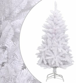 vidaXL Árvore de Natal artificial articulada com suporte 120 cm branco