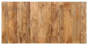 Mesa de jantar 160x80x75 cm madeira de mangueira maciça