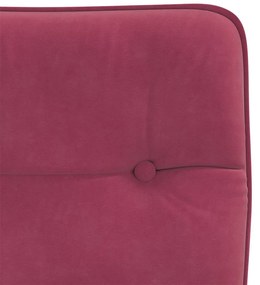 Cadeiras de jantar 2 pcs veludo vermelho tinto