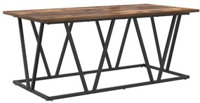 Mesa de Café vidaXL Carvalho Fumado 100x50x40 cm Madeira de Engenharia