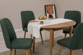 Conjunto de Mesa de Jantar Extensível e Cadeiras Vina – Pinho Atlântic