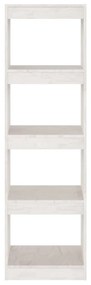 Estante/divisória 40x30x135,5 cm madeira de pinho branco