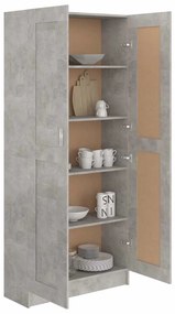Estante 82,5x30,5x185,5 cm derivados de madeira cinza cimento