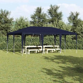 vidaXL Tenda de Festa Azul 600 x 400 x 266 cm Polietileno e Aço