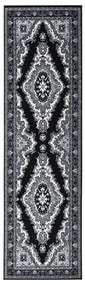 vidaXL Passadeira 100x400 cm polipropileno preto