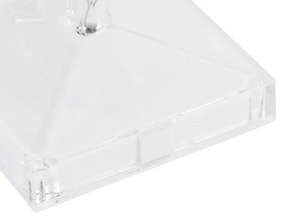Candeeiro de mesa transparente incl. LED IP54 recarregável - Crystal Clássico / Antigo