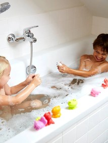 Conjunto de 10 animais aspersores para o banho multicolor