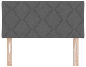 Cabeceira LED vidaXL com Design de Blocos de Diamante Cinza Escuro 100