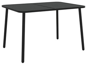 5 pcs conjunto de jantar para jardim aço antracite