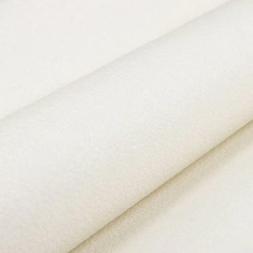 Papel parede 3D 10x0,53 m tecido não-tecido creme sólido