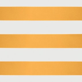 Toldo retrátil 4,5x3 m tecido e alumínio amarelo e branco
