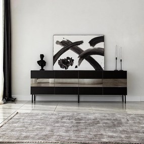 Móvel TV Leon – Preto – 180 x 59 x 35 cm