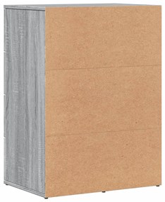 Aparador 59x39x80 cm derivados de madeira cinzento sonoma