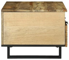 Mesa de Centro - 80 x 54 x 40 cm - Madeira de Mangueira Sólida