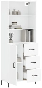 Armário alto 69,5x34x180 cm derivados de madeira branco