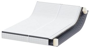 Colchões 2 pcs Branco, Cinza 80 x 200 cm Tecido Tricotado